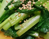 簡単！小松菜の炒め物作り方4写真