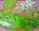 水菜＋アボカド＋海老のサラダ作り方2写真