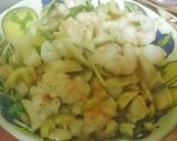 水菜＋アボカド＋海老のサラダ作り方5写真