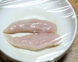 ズッキーニと鶏ささみのごまマヨ和え作り方1写真