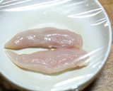 ズッキーニと鶏ささみのごまマヨ和え作り方1写真