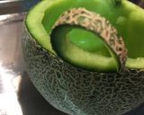 食育☆メロン☆シャーベット☆ジュース作り方4写真