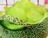 食育☆メロン☆シャーベット☆ジュース作り方5写真