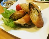 めちゃ旨!長いも納豆春巻き♪作り方3写真