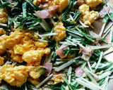 水菜とベーコンと卵のオイスター炒め作り方5写真