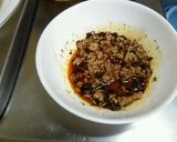 【激辛】肉そぼろ油そば風冷やしうどん作り方2写真