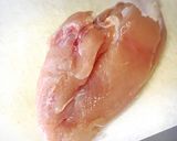 ぷるぷる胸肉!水晶鶏と梅しそおろし作り方1写真