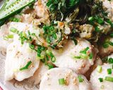ぷるぷる胸肉!水晶鶏と梅しそおろし作り方12写真