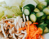 きゅうりとレタスととり胸肉の炒め物作り方1写真