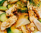 きゅうりとレタスととり胸肉の炒め物作り方6写真