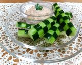 シマシマきゅうりのサッパリお豆腐ディップ作り方16写真
