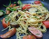 パスタ少なめ☆野菜をタップリ食べるランチ作り方6写真