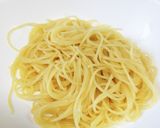 海苔ふりかけたっぷりのサラダパスタ作り方1写真