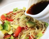 海苔ふりかけたっぷりのサラダパスタ作り方5写真