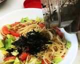 海苔ふりかけたっぷりのサラダパスタ作り方6写真