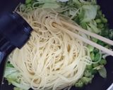 オクラと枝豆の塩パスタ♪作り方7写真
