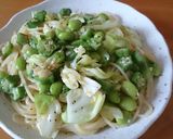 オクラと枝豆の塩パスタ♪作り方8写真