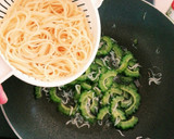 簡単！しらすとゴーヤのシンプル和風パスタ作り方12写真