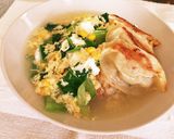 王将の餃子でスープチャーハン♪作り方5写真