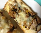 ファミマの豆サラダ&納豆のトースト作り方4写真