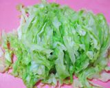 魚河岸あげとキャベツの辛子ごま和え作り方1写真