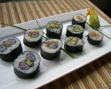 カラフル巻き寿司 (*^▽^*)作り方4写真