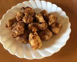 昆布つゆで味つけした鷄の唐揚げ作り方6写真