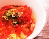 ピリ辛！海老チリトマト混ぜ麺作り方7写真