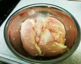 胸肉でさっぱり味噌カツ丼作り方1写真