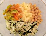 私の夏の野菜を頂くヴィーガンガレット作り方1写真