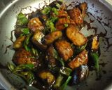 魚河岸あげと茄子の甜麺醤炒め作り方10写真