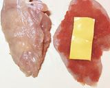 コストコ明太子♪鶏むね肉の明太チーズ挟み作り方2写真