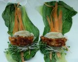 餃子の王将☆青梗菜ロール作り方3写真