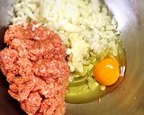 アボカドキムチーズinハンバーグ作り方2写真