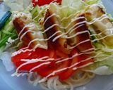 餃子deサラダうどん作り方4写真