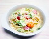 カレー粉が隠し味☆スパゲッティーサラダ作り方5写真