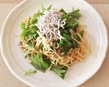 しらすと水菜の冷製パスタ作り方5写真