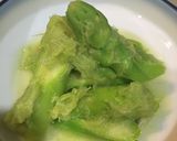丸ごと栄養♡アスパラガスの共地和え♪作り方5写真