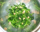 ほうれん草の胡桃和え♪中医学で補腎・養血作り方6写真