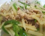 せん切りジャガイモと豚肉のさっぱり炒め作り方7写真