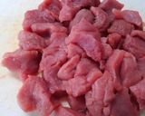 簡単＊豚肉ともやし しめじのソース炒め！作り方2写真