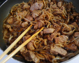 簡単＊豚肉ともやし しめじのソース炒め！作り方6写真