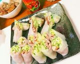 鶏足&チキンリメイク絶品鶏きゅうり生春巻作り方6写真