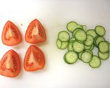 トマトの冷製＊ピリ辛茶漬け作り方1写真
