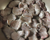 豚ヒレと小松菜のからし醤油炒め作り方4写真