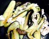 茄子と豚しゃぶの甘味噌炒め作り方1写真
