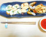 簡単時短美味♪魚河岸揚げの刺身風オツマミ作り方3写真