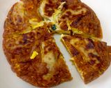 フライパンで♪餃子入り具だくさんオムレツ作り方7写真