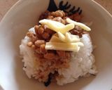 さんま蒲焼缶詰と納豆のご飯作り方3写真