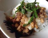 さんま蒲焼缶詰と納豆のご飯作り方4写真